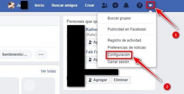 Cerrar cuenta Facebook